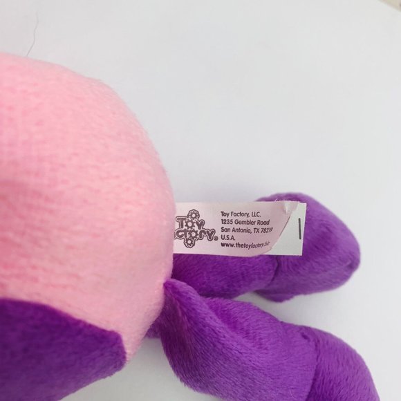 Plush Paradise Easter Bunny Rabbit Spring Stuffed Animal Toy Pink Purple 10" - Picture 5 of 7